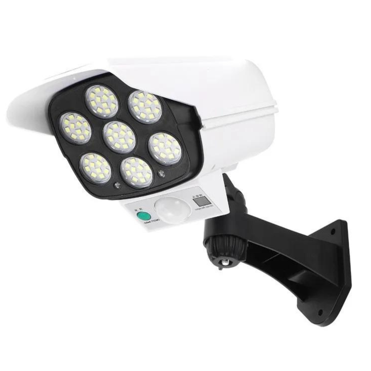 Foco Solar Tipo Cámara 🔆 Sensor de Movimiento | 360° Ajustable + Emergencia