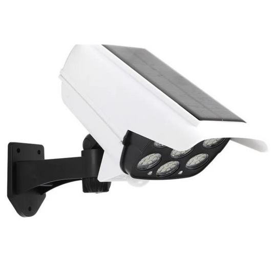 Foco Solar Tipo Cámara 🔆 Sensor de Movimiento | 360° Ajustable + Emergencia