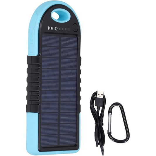 Cargador Solar Inalámbrico ☀️🔋 Llavero Power Bank | Impermeable + Antigolpes