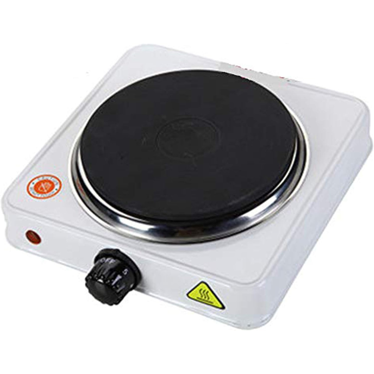 Estufa Eléctrica 1 Plato 🍳 Acero Inoxidable | Plato 80 mm + Calentamiento Uniforme