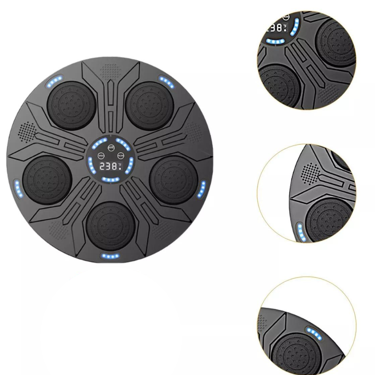 Máquina de Boxeo Profesional 🥊 Musical | 5 Parlantes + 5 RGB + Velocidad Ajustable