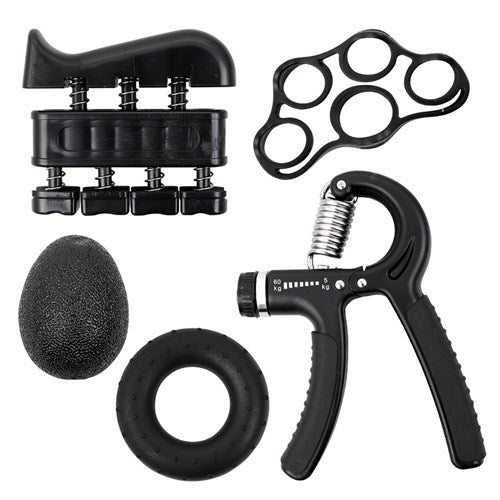 Hand Grip 5 en 1 ✋ Fortalecedor de Mano + Accesorios | Resistencia Ajustable