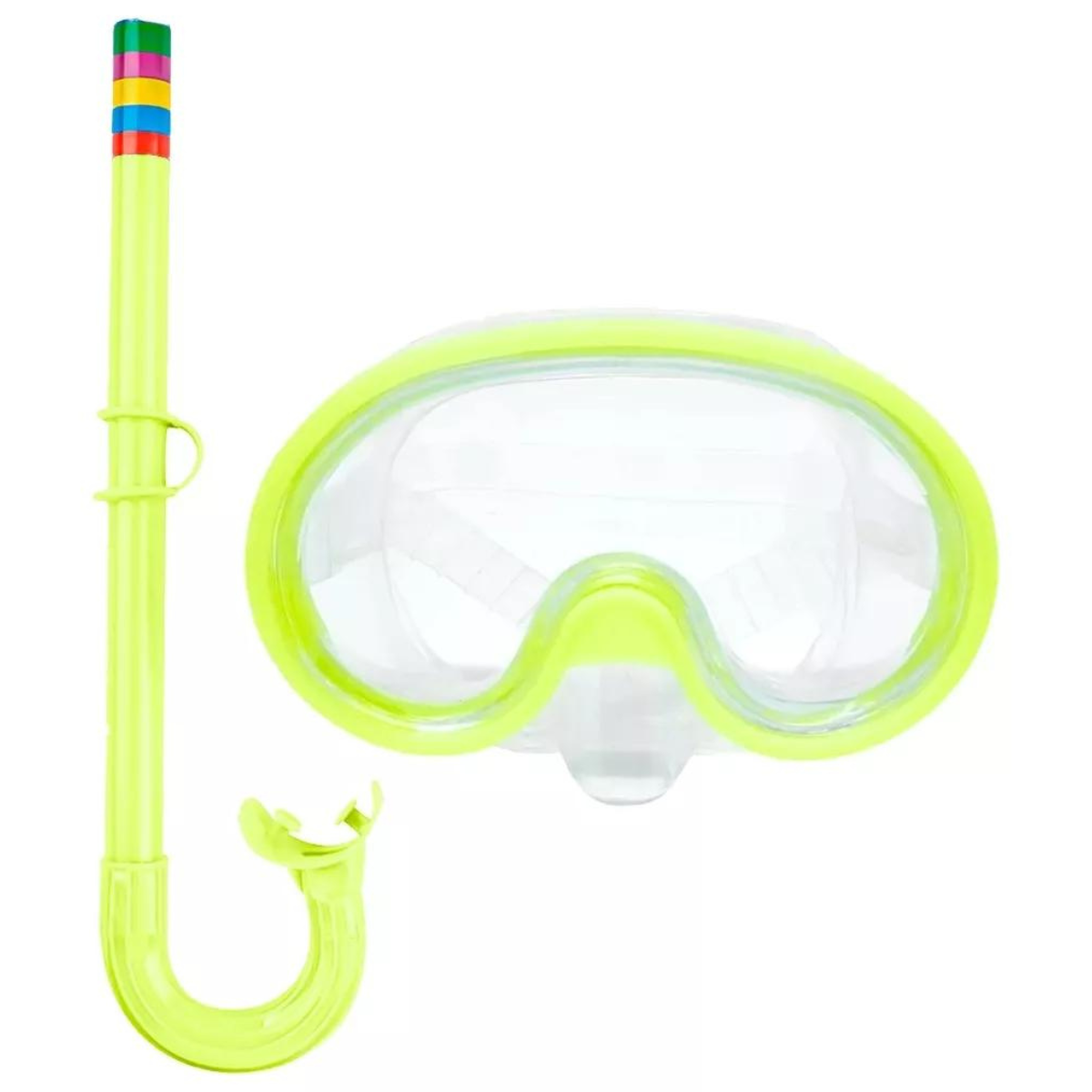 Snorkel Infantil Transparente 🐠 Máscara + Tubo | Visión Clara + Colores