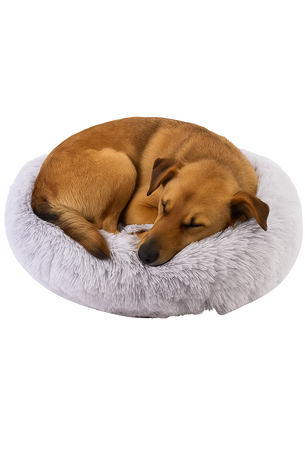 Cama Antiestrés de Felpa para Perros y Gatos 🐾 – Sueño profundo y comodidad garantizada