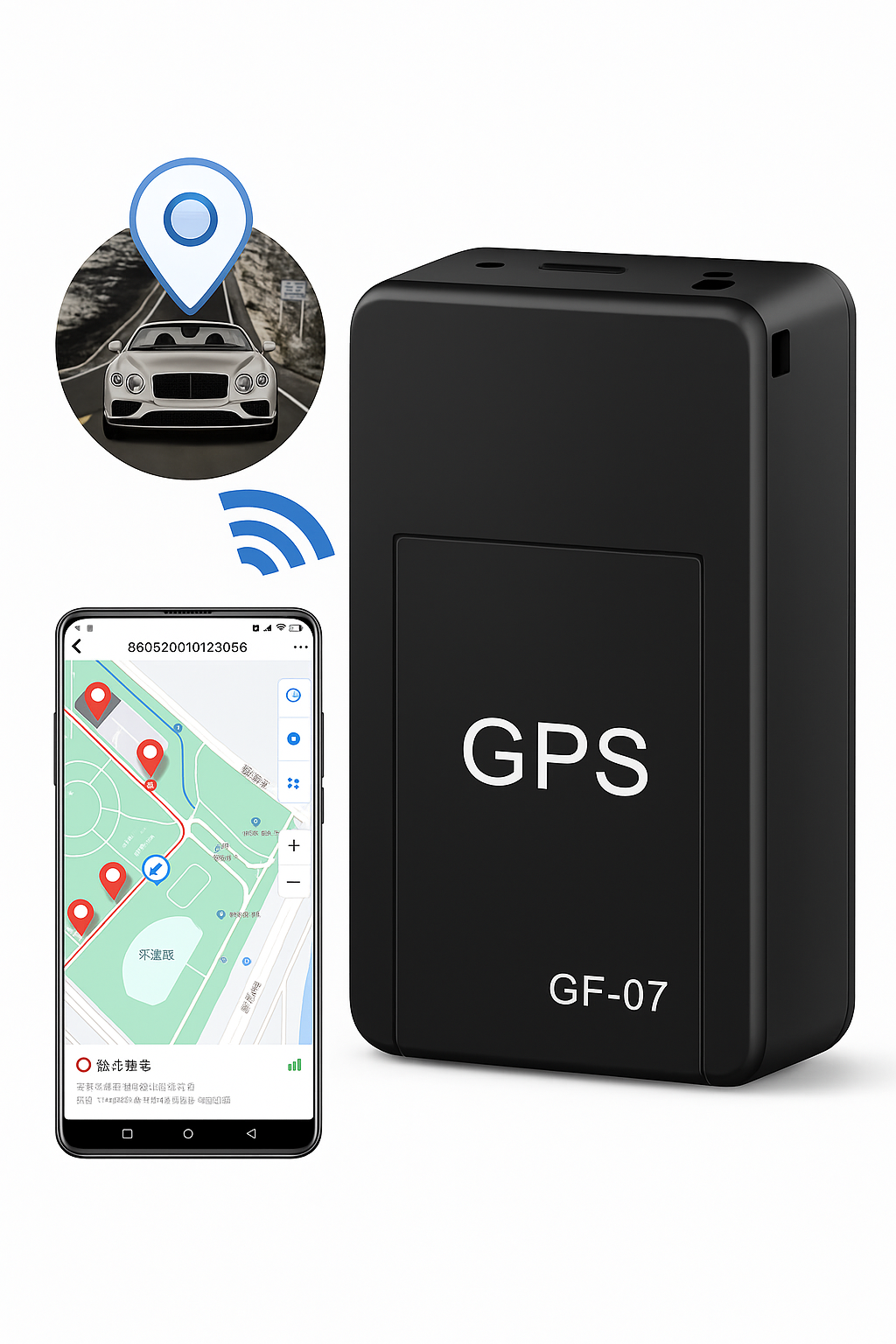 GPS Mini Localizador para Vehículos 🚗📍 – Rastreo en Tiempo Real & Control Remoto