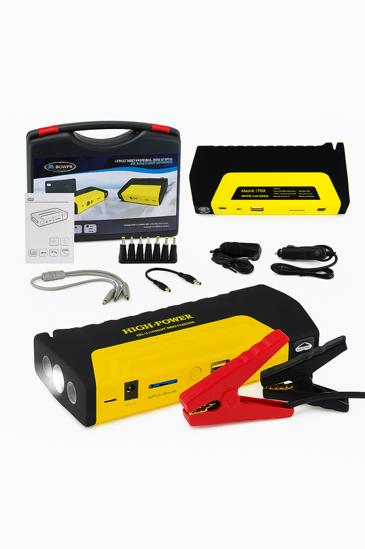 Partidor de Batería 12V 🚗🔋 – 68.800 mAh, Arrancador de Emergencia + Powerbank & Linterna