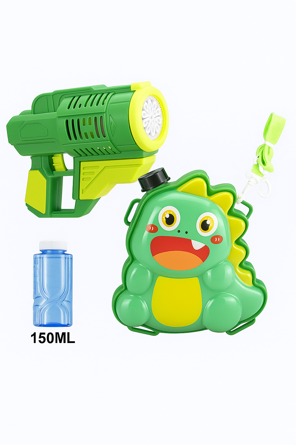 Mochila Lanza Burbujas 🦖 Eléctrica – Dinosaurio | Diversión Jurásica al Aire Libre