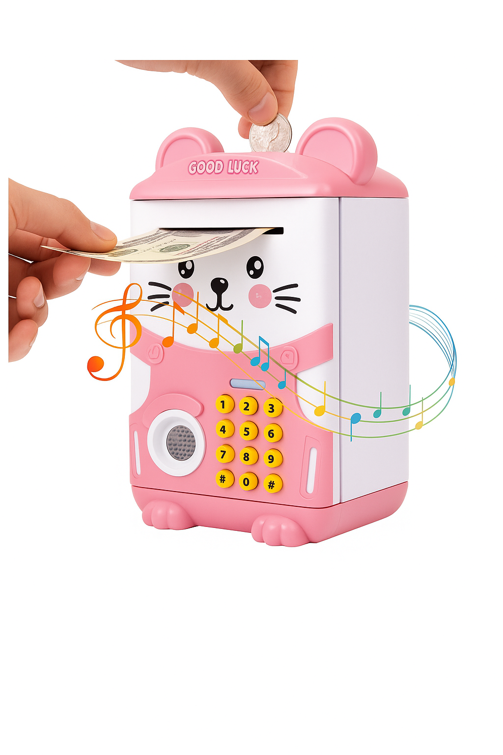 Alcancía Electrónica 🐷🔐 – Sonido, Huella & Contraseña | Niñ@s +3