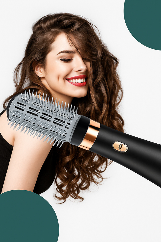 Hair Master 3 en 1 🌸 – Cepillo Secador, Alisador & Rizador | Anti-Frizz