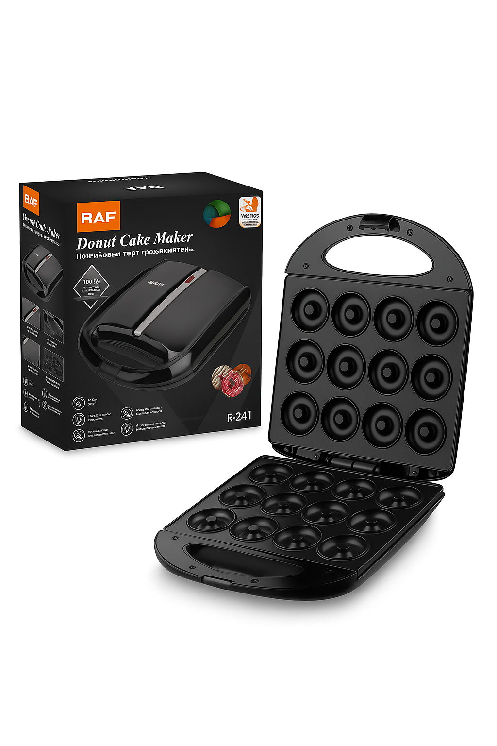 Mini Máquina de Donas 🍩 12 Unidades | Desayunos y Postres en Minutos