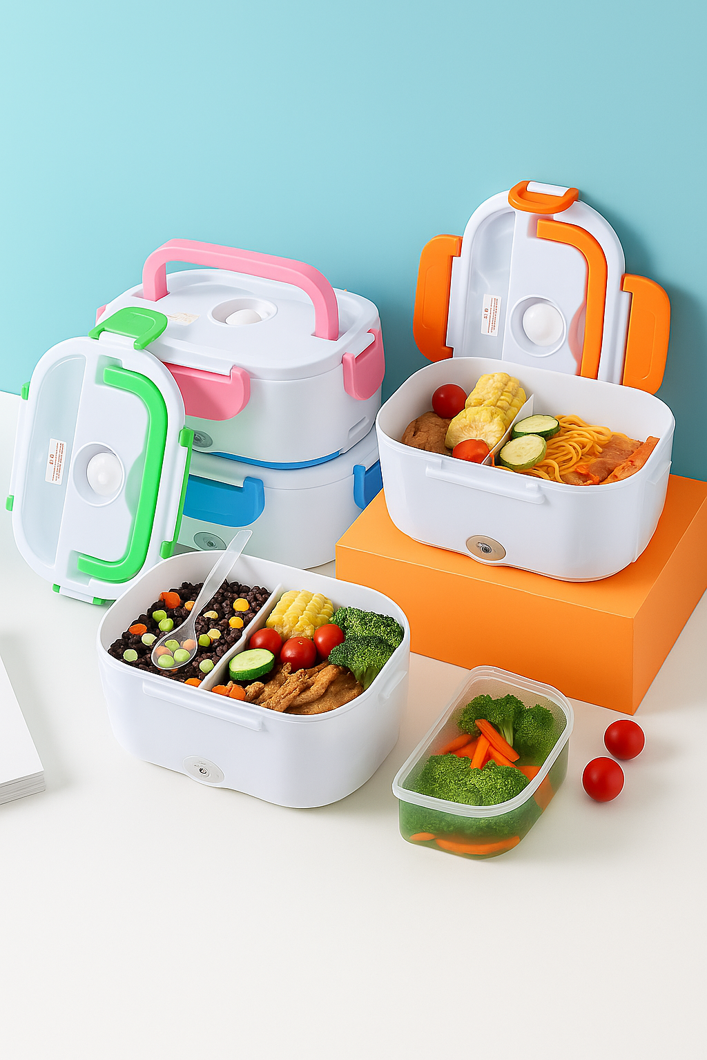 Lonchera Eléctrica 🍱 Térmica 12V | Calienta tu Comida en el Auto o la Oficina