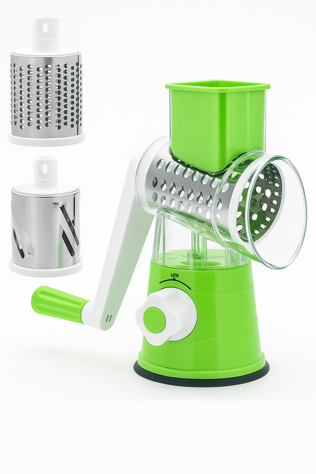 Mandolina 3 en 1 🥕 Molino & Rallador | Acero Inoxidable + Base Antideslizante